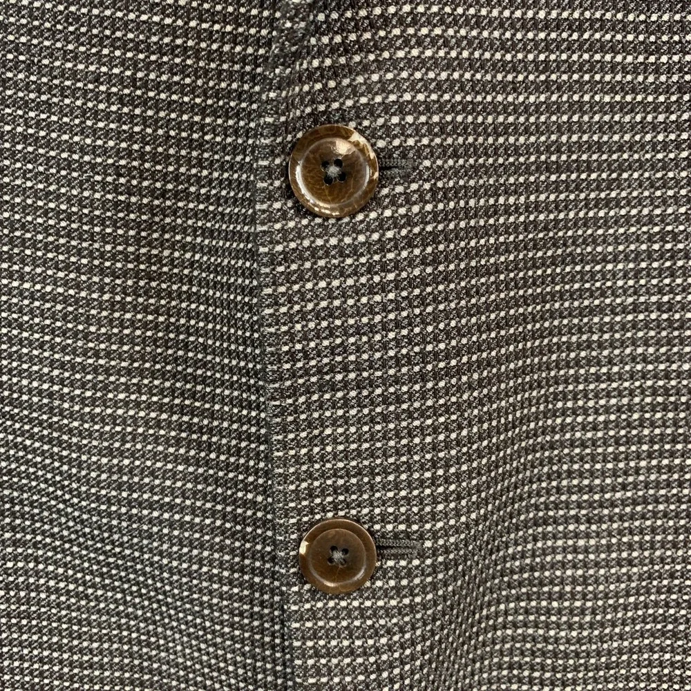 Armani Collezioni Wool Blazer Mens 44R Houndstooth Sport Coat Jacket Italy